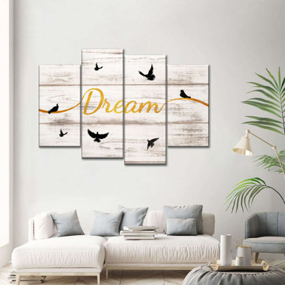 " Dream Typography V " 4 - Pieces