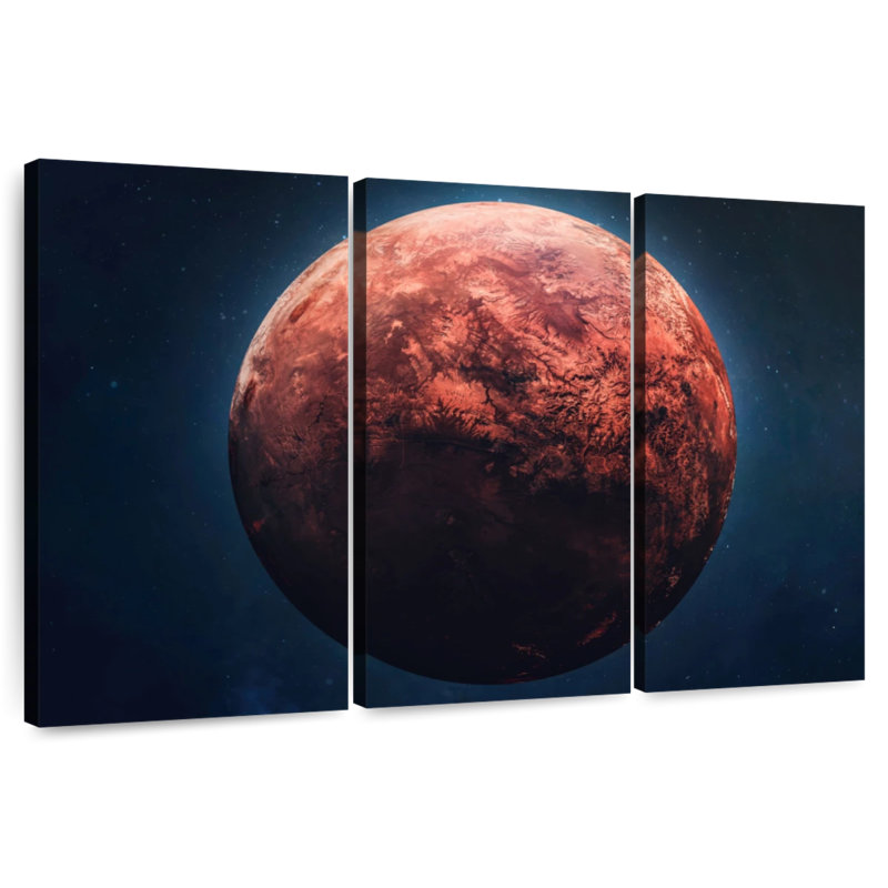 Oberle Red Mars Planet, 20" H x 33" W