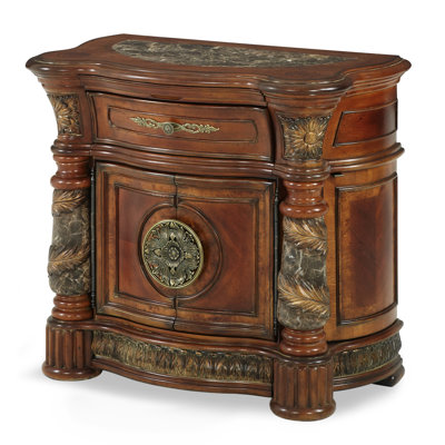  Villa Valencia Wood Bedside Chest