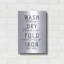«Wash Today» par Lettrage et doublé, art mural en métal-498078359