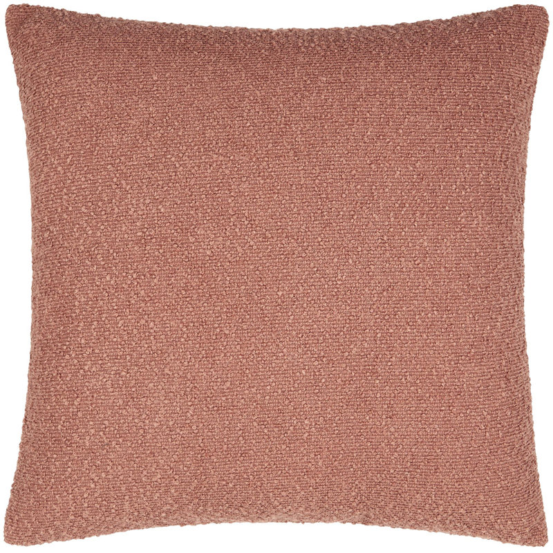 Coussin décoratif Amalfi Boucle, 18 po x 18 po, Housse de coussin seulement - sans coussin, Rouge