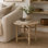 Solid Wood Top End Table