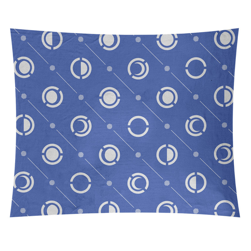Skeffingt Polyester Tapestry, 27.5" H x 37.5" W, Blue