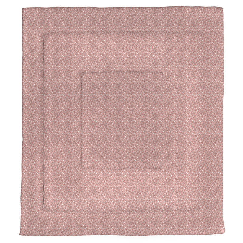 Édredon simple réversible Katelyn Elizabeth, Édredon simple, Rouge pastel