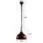 Klinger 1 - Light Rustic Red Pendant
