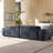 Blue Chenille Modular Modern sofa-2034093122