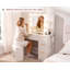 Dressing Table With Lighted Mirror And 4 Drawers-377314421