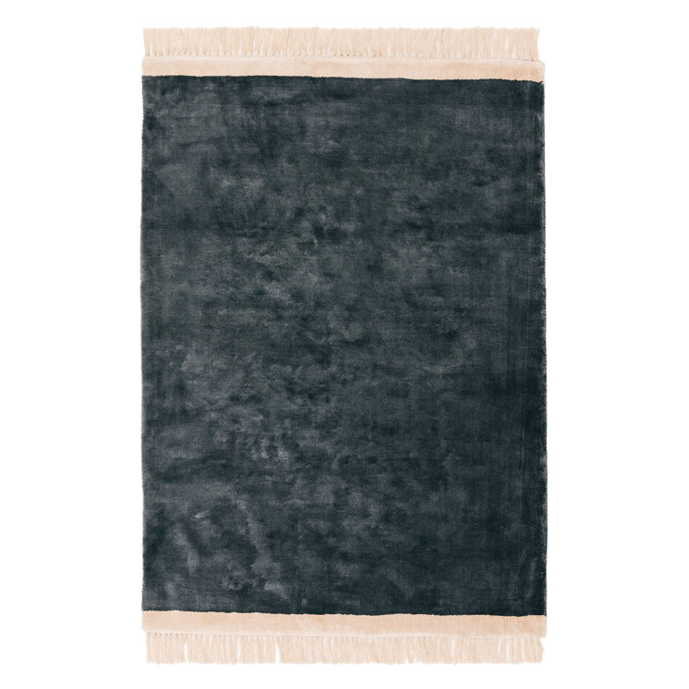 Mike Solid Colour Viscose Hand Woven Area Rug
