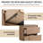  Vowar 24" Wall-Mounted Bathroom Cabinet With 2 Soft-Close Drawers