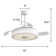 107cm Smart Retractable Blades Ceiling Fan with LED Light and Remote