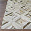 Tapis ivoire en cuir de vache fabriqué à la main Easthampton-22321625