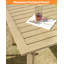 Table de jardin en aluminium pour 8 personnes avec trou pour parasol de 5,6 cm, résistante aux intempéries, idéale pour terrasse, jardin, véranda ou pelouse. Finition de bois d'érable.-1313852334-1313852335
