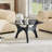Round Karoline with Glass Table Top