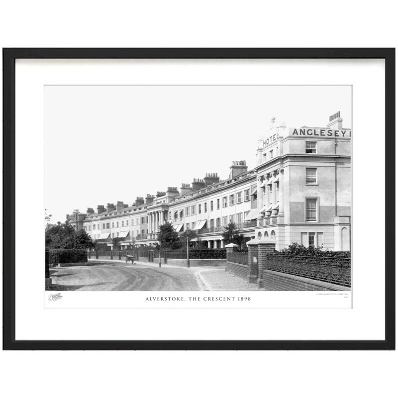 Alverstoke, the Crescent 1898 1 Piece Single Picture Frame Wall Art, 28cm H x 36cm W x 2.3cm D