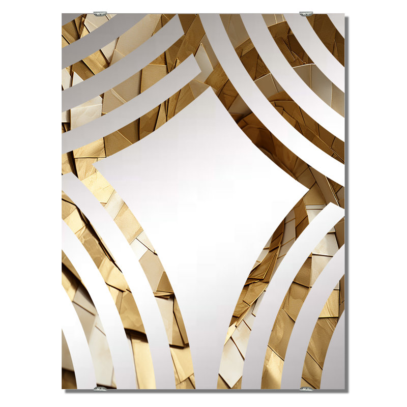 Miroir mural Modern Gold, 40 po x 30 po