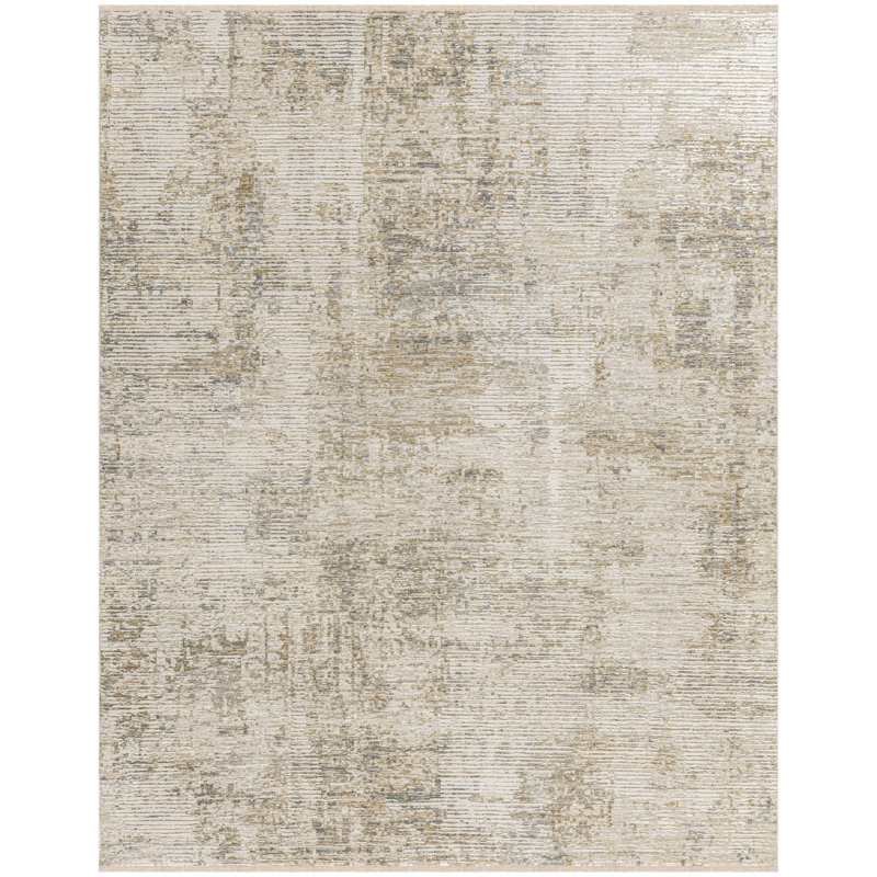 Calvin Klein CK078 Summit 7'10" x 10'2" Natural Grey Modern Indoor Rug, Rectangle 7'10" x 10'2"