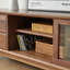 Meuble télé en bois de noyer noir-106384669