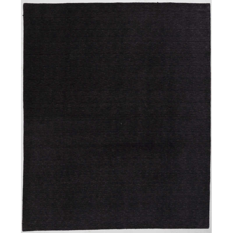 Hand Loomed Area Rug in Black