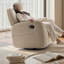 Fauteuil inclinable pivotant en lin et coton Modern Living