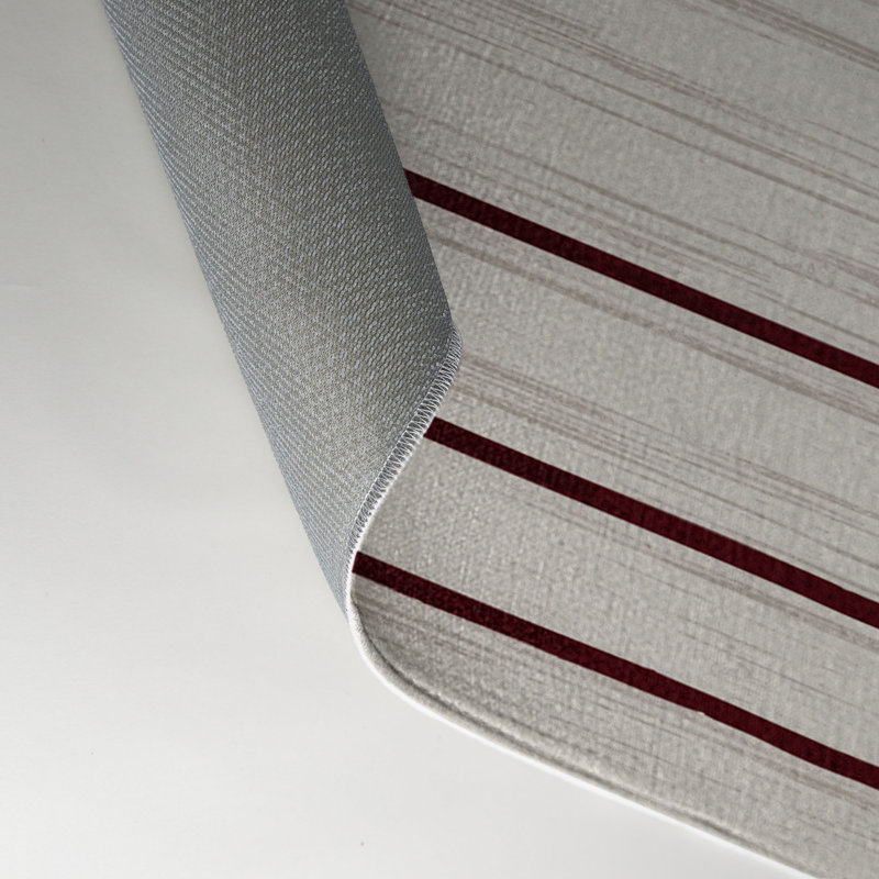Tapis intérieur / extérieur gris HorizontalStripes, Rectangulaire 3 pi x 5 pi