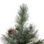Arbre mélangé 9 pi Cashmere 9 po avec 2317 pointes, 105 pommes de pin et 1200 lumières claires