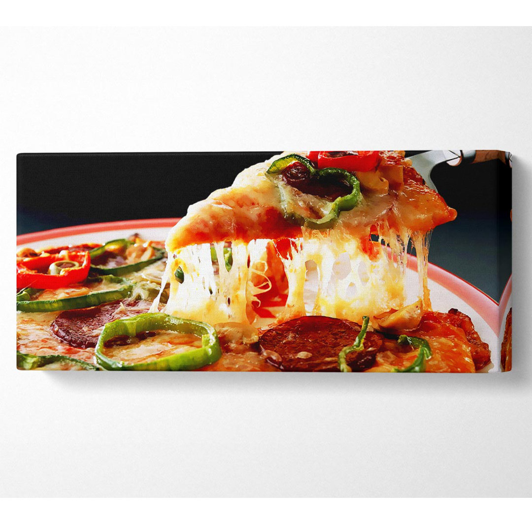 Pizza Delight - Kunstdrucke auf Leinwand - Wrapped Canvas