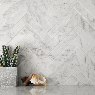 Besdor Black Natural Marble 3 Inch Hexagon Mosaic Tile, Polished, 5 Sheets