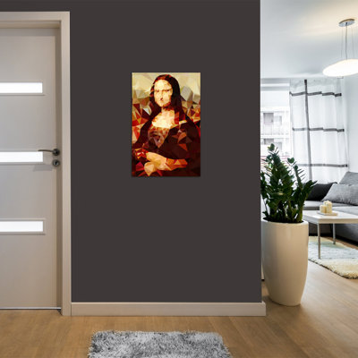 « mona lisa derezzed », impression sur toile tendue