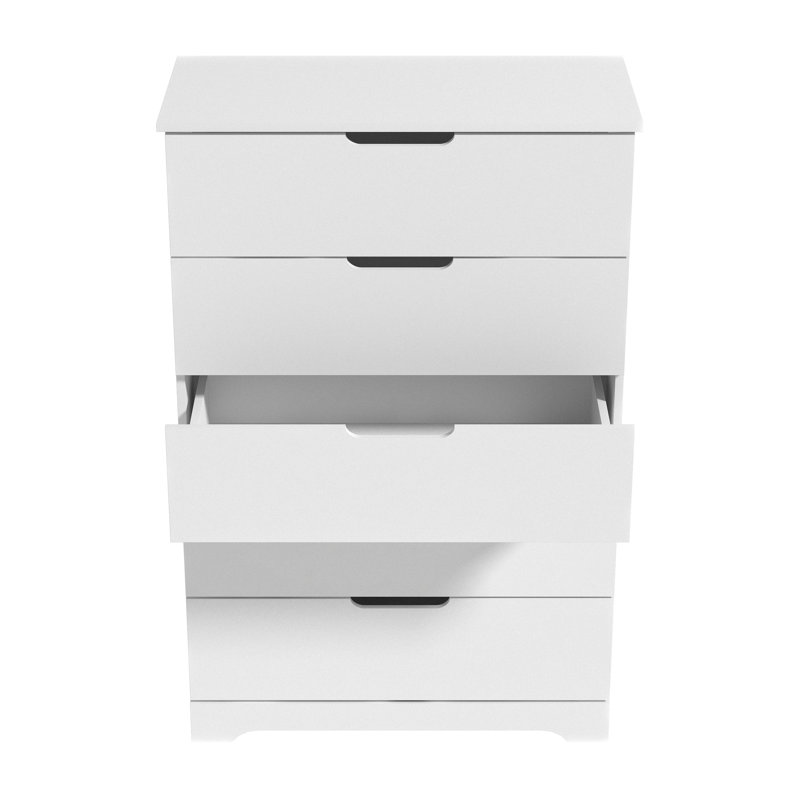 Commode 5 tiroirs l 31,5 po Aroob, Blanc mat