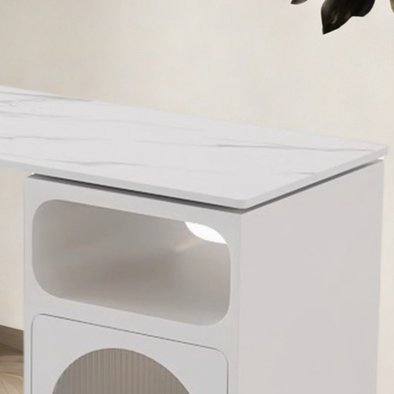 Hoban, Doré / Blanc, H 41,3 po x L 62,9 po x l 15,7 po, Blanc