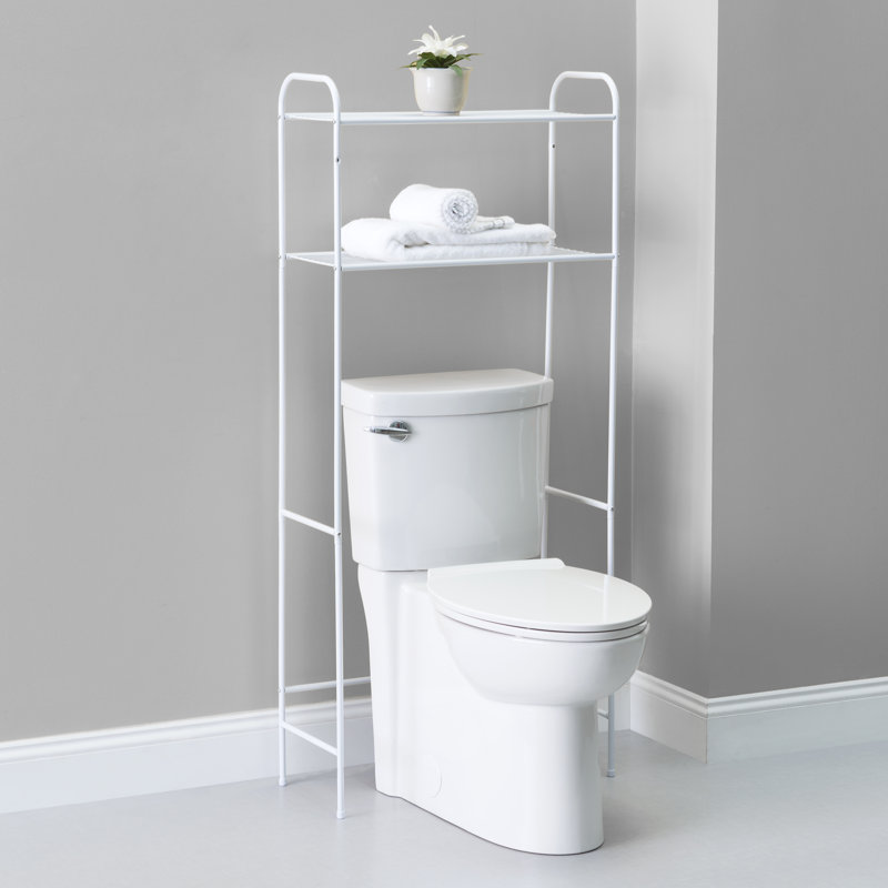 Rangement au-dessus de la toilette l 23 po x H 54 po x P 11 po , Blanc