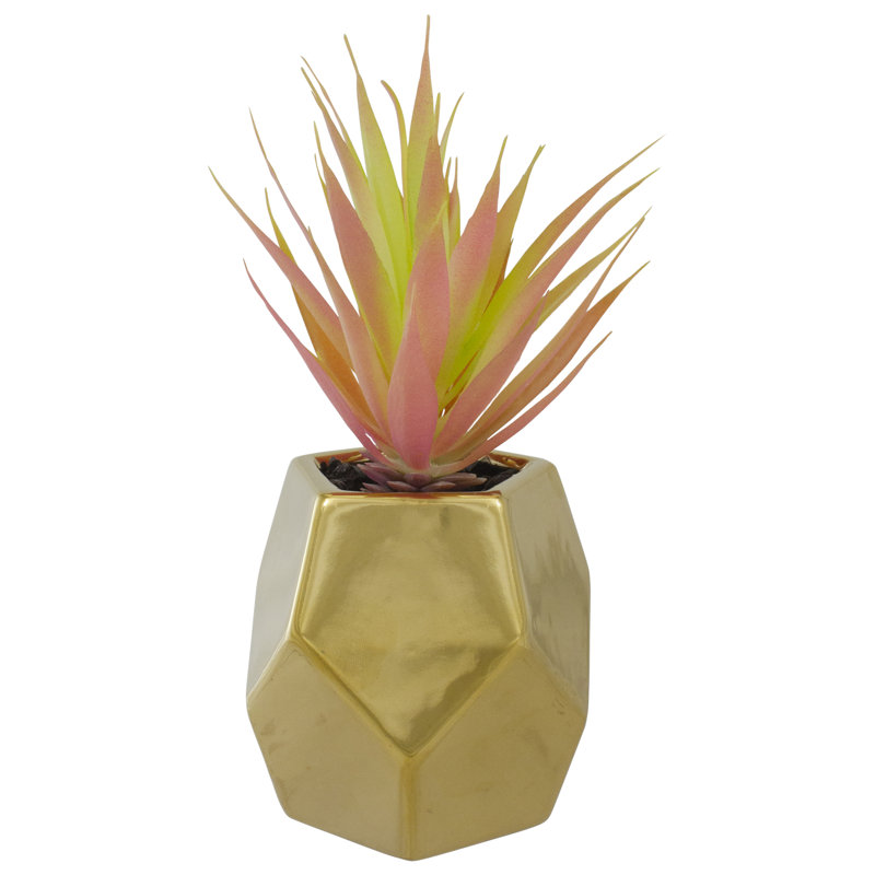 8'' Faux Plant in Ceramic Pot