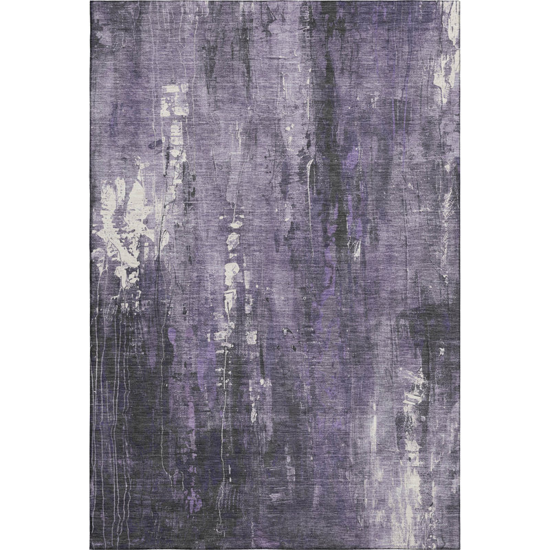 Premium Machine Washable Strinko AMF1683 Modern Rug, Rectangle 10' x 14'