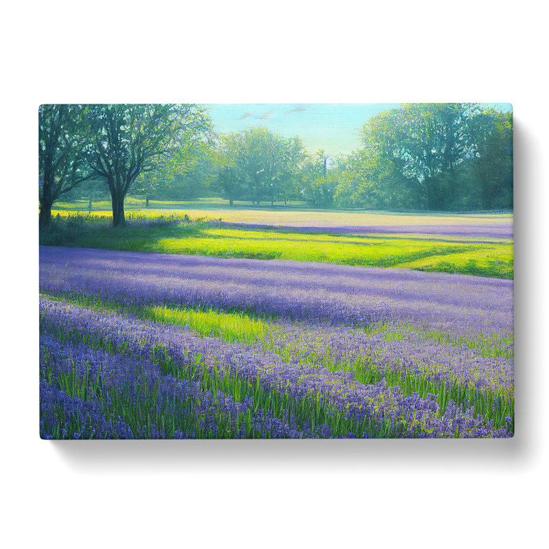 Exceptional Bluebell Field - Wrapped Canvas Print