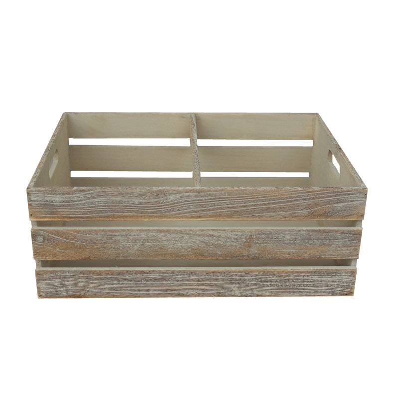 Schulen Solid Wood Storage Bin, 18cm H x 45cm W x 32cm D