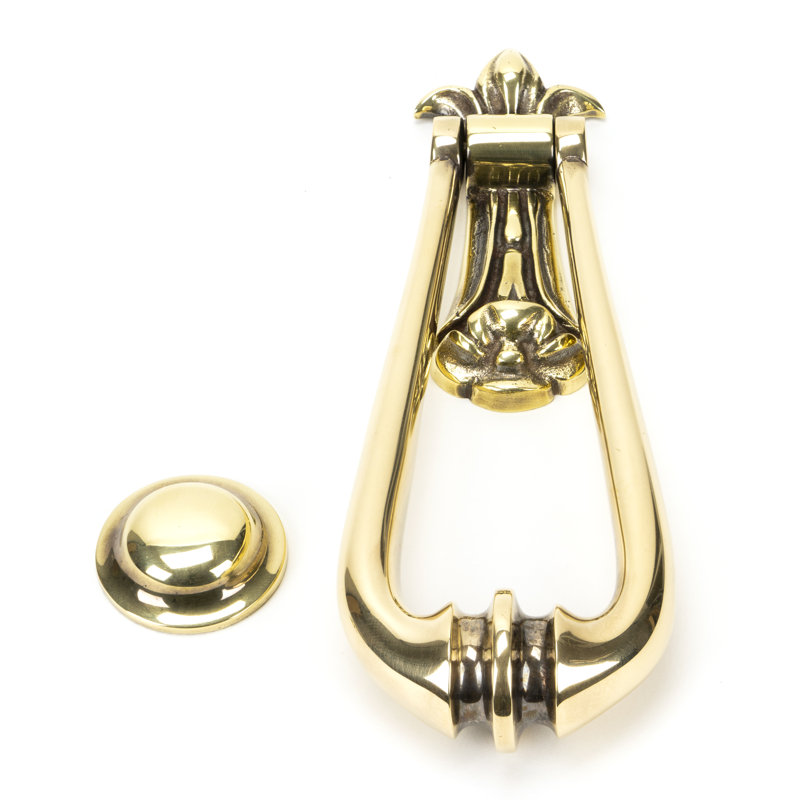 Loop Door Knocker, Aged Brass