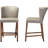 Yaeli Upholstered Counter Stool with Solid Wood Frame