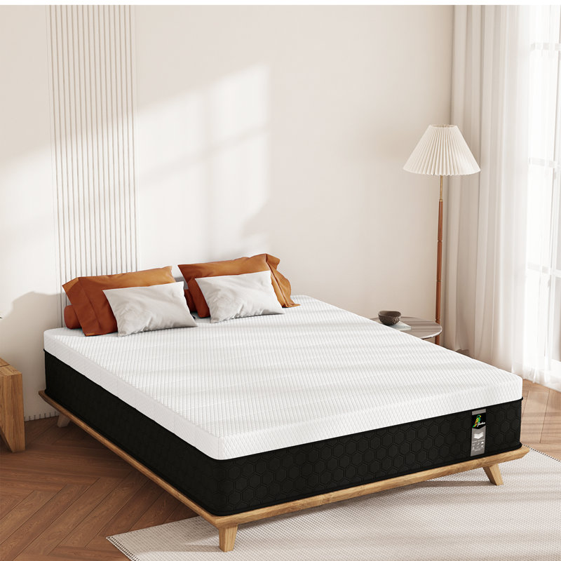 Matelas en mousse à mémoire de forme avec isolement de mouvement et support de bord solide, Lit simple, 12"