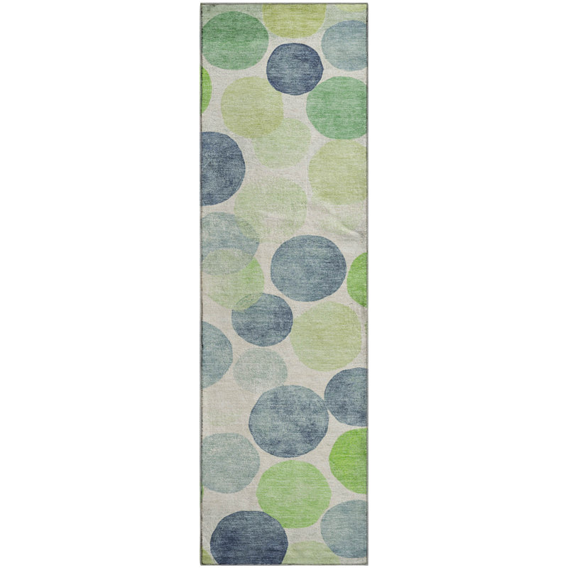 Premium Machine Washable Jakiyra AMF1898 Geometric Rug, Runner 2'3" x 7'6"