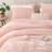 Fluffy Comforter Set 3 Pieces- All Seasons Heavy Faux Fur Comforter With Two Pillowcases-116802361-116802369