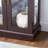 Allister Exquisite Glass Cabinet With Illuminated Interior And Quiet Door - Dark Cherry Lighted Movable Partition Appearance 70.39 In. High-121506944