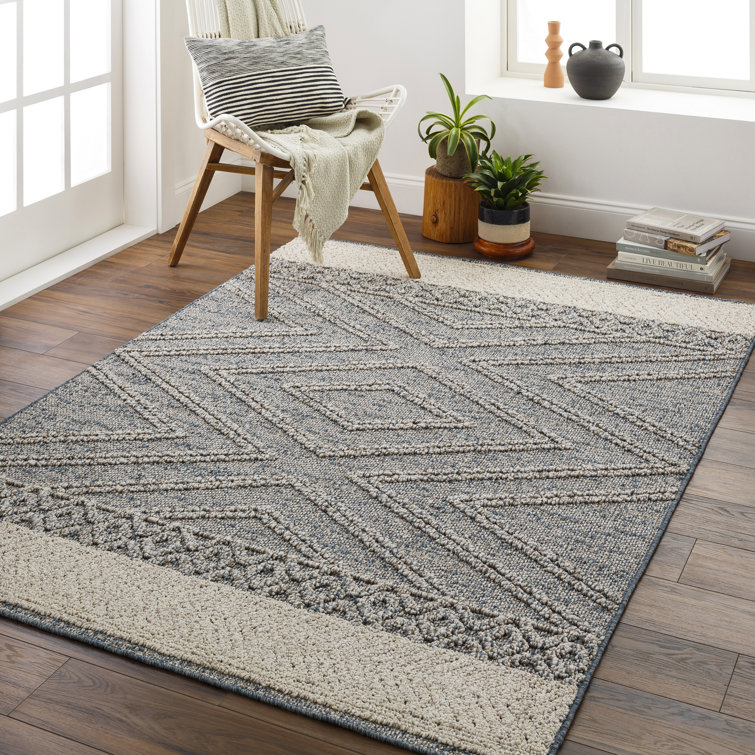 Tapis intérieur / extérieur Issel Southwestern Denim