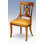 Queen Anne Back Side Chair in Gold/Brown