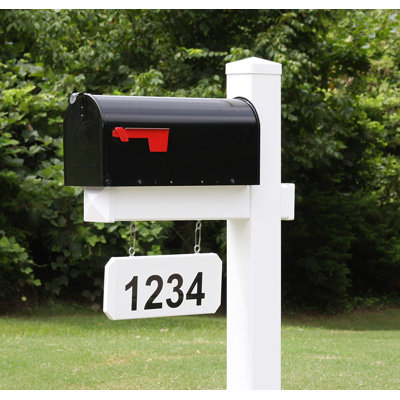 Adams Plastic Post Mounted Mailbox