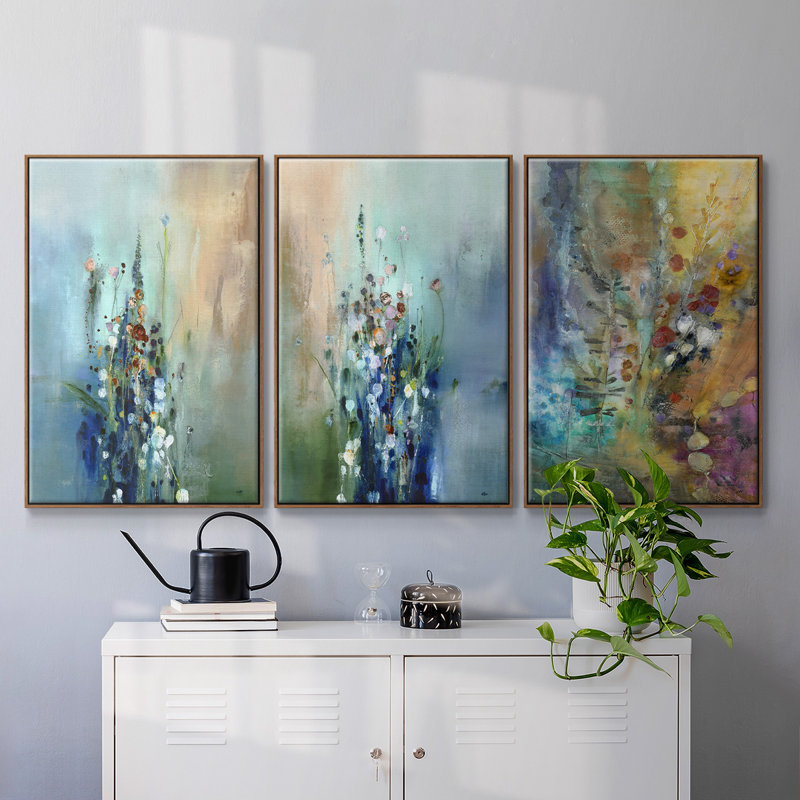 «Fall Fling», impression sur toile 3 pièces, Noyer, H 24 po x l 48 po x P 2 po