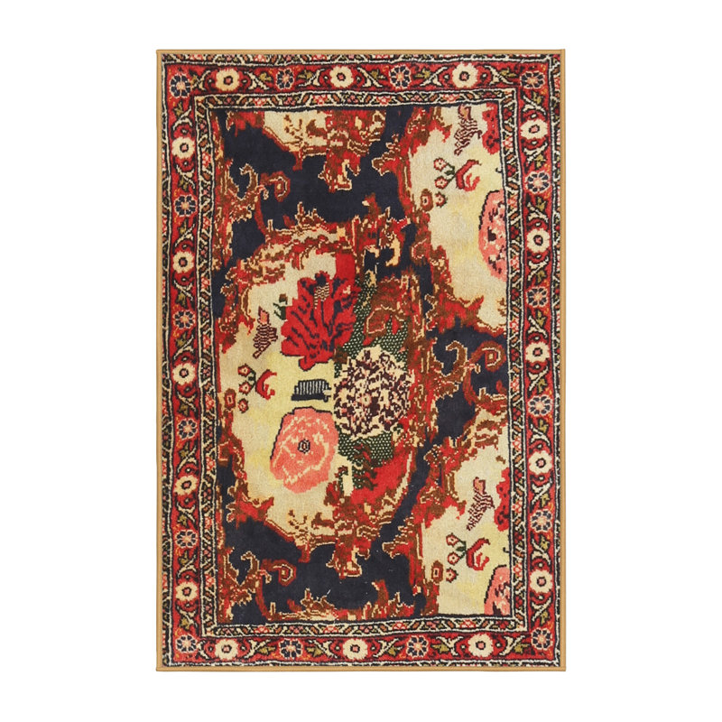Tapis brun Southwestern, Rectangle 5 pi x 7 pi