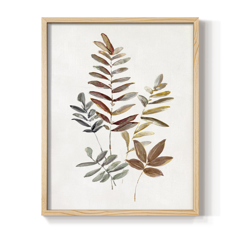 Autumn Leaves I, reproduction encadrée - bois massif, H 11 po x l 9 po