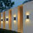 Modern Dusk To Dawn Led Outdoor Wall Light, Aluminum Rectangular Waterproof Wall Sconce Porch Light With Up Down Light And Tempered Glass Cover-1338618847-1338618833