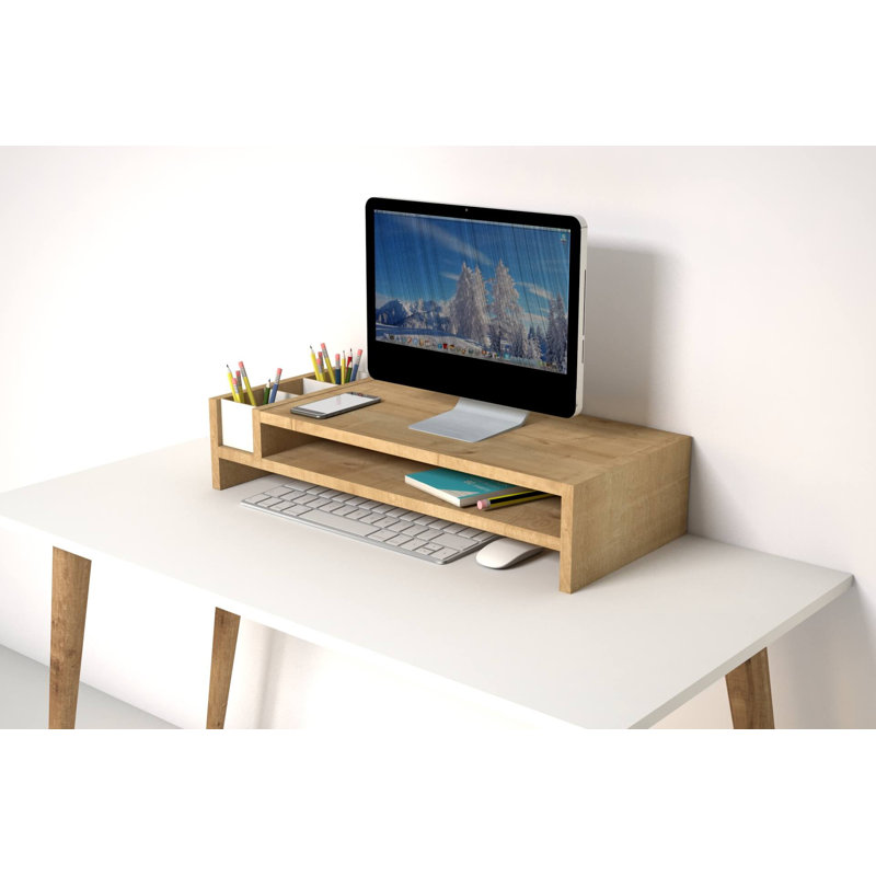 Alexiyah Manufactured Wood Monitor Stand