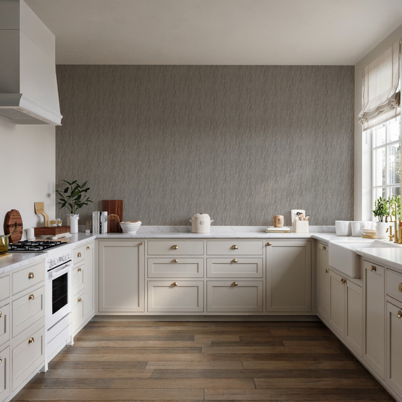 Willow Streamside Wallpaper, Grey